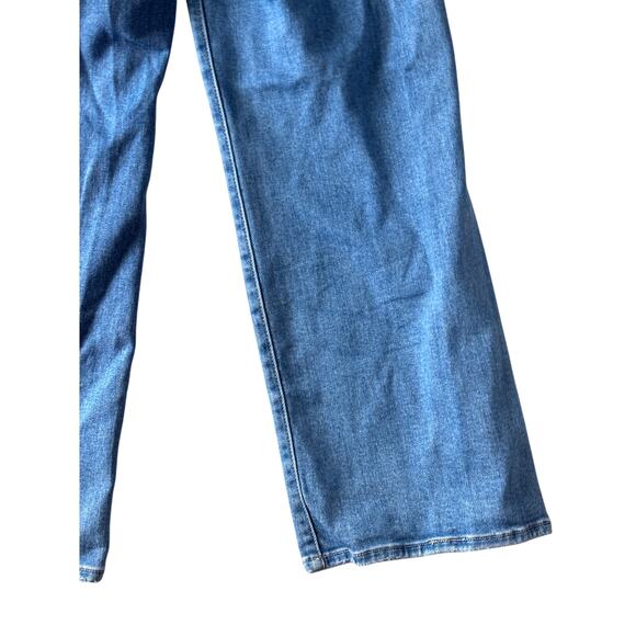 Just Black Denim Blue Jeans The Patch Pocket Wide Leg Pre-Loved Size 27 - Picture 6 of 14